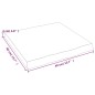 vidaXL Piano Tavolo Marrone Scuro 40x40x(2-4)cm in Rovere Non Trattato vidaXL Piano Tavolo Marrone Scuro 40x40x(2-4)cm in Rovere Non Trattato