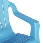 vidaXL Sedie Giardino 2pz Bambini Blu 37x34x44cm PP Aspetto in Legno vidaXL Sedie Giardino 2pz Bambini Blu 37x34x44cm PP Aspetto in Legno