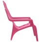 vidaXL Sedie Giardino 2pz Bambini Rosa 37x34x44cm PP Aspetto in Legno vidaXL Sedie Giardino 2pz Bambini Rosa 37x34x44cm PP Aspetto in Legno