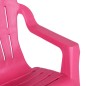 vidaXL Sedie Giardino 2pz Bambini Rosa 37x34x44cm PP Aspetto in Legno vidaXL Sedie Giardino 2pz Bambini Rosa 37x34x44cm PP Aspetto in Legno