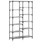 vidaXL Libreria Grigio Sonoma 100x32x170 cm Legno Multistrato e Ferro