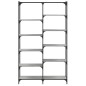 vidaXL Libreria Grigio Sonoma 100x32x170 cm Legno Multistrato e Ferro