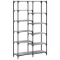 vidaXL Libreria Grigio Sonoma 100x32x170 cm Legno Multistrato e Ferro