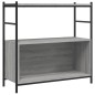 vidaXL Libreria Grigio Sonoma 80x30x78,5 cm Legno Multistrato e Ferro vidaXL Libreria Grigio Sonoma 80x30x78,5 cm Legno Multistrato e Ferro