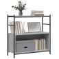 vidaXL Libreria Grigio Sonoma 80x30x78,5 cm Legno Multistrato e Ferro vidaXL Libreria Grigio Sonoma 80x30x78,5 cm Legno Multistrato e Ferro