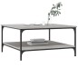 vidaXL Tavolino da Salotto Grigio Sonoma 80x80x40 cm Legno Multistrato