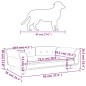 vidaXL Lettino per Cani Grigio Chiaro 95x55x30 cm in Velluto vidaXL Lettino per Cani Grigio Chiaro 95x55x30 cm in Velluto