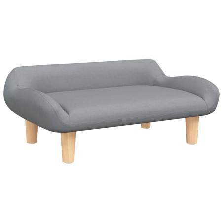 vidaXL Lettino per Cani Grigio Chiaro 70x40x24 cm in Tessuto