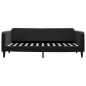 vidaXL Letto da Giorno Nero 90x200 cm in Velluto vidaXL Letto da Giorno Nero 90x200 cm in Velluto