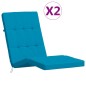 vidaXL Cuscini per Sedia a Sdraio 2 pz Blu Chiaro in Tessuto Oxford vidaXL Cuscini per Sedia a Sdraio 2 pz Blu Chiaro in Tessuto Oxford