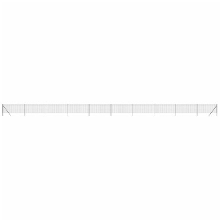 vidaXL Recinzione Metallica Antracite 0,8x25 m in Acciaio Zincato