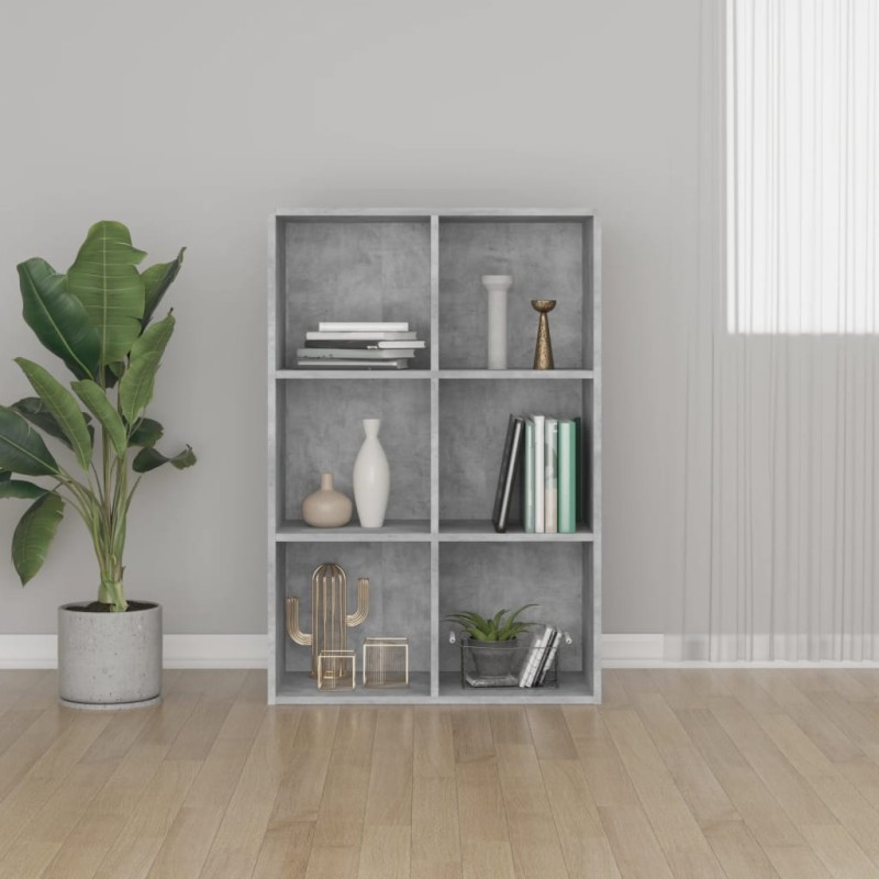 Libreria/Credenza Grigio Cemento 66x30x97,8 cm in Truciolato Libreria/Credenza Grigio Cemento 66x30x97,8 cm in Truciolato