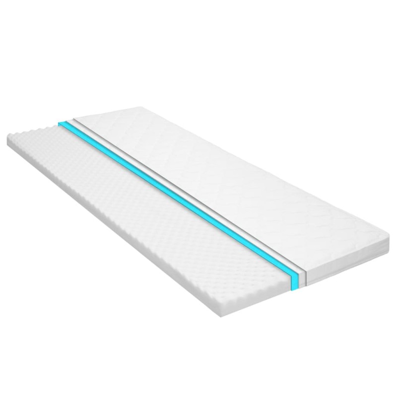 vidaXL Coprimaterasso 80x200cm Schiuma a Freddo Superficie a Onde 6 cm vidaXL Coprimaterasso 80x200cm Schiuma a Freddo Superficie a Onde 6 cm
