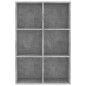 Libreria/Credenza Grigio Cemento 66x30x97,8 cm in Truciolato Libreria/Credenza Grigio Cemento 66x30x97,8 cm in Truciolato