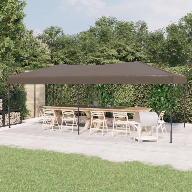 Tenda per Feste Pieghevole Tortora 3x6 m Tenda per Feste Pieghevole Tortora 3x6 m