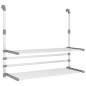 vidaXL Stendino per Balcone 89x25x(60-95) cm in Alluminio