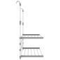 vidaXL Stendino per Balcone 89x25x(60-95) cm in Alluminio