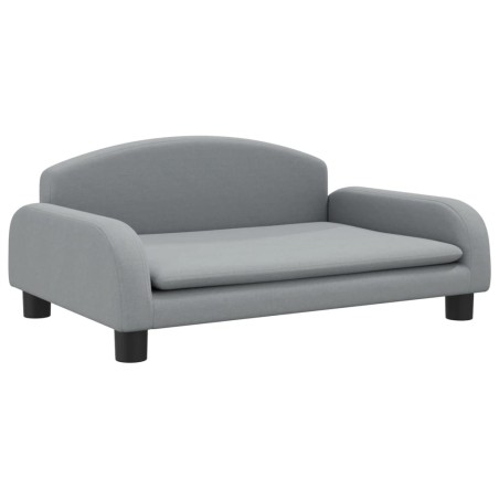 vidaXL Lettino per Cani Grigio Chiaro 70x45x30 cm in Tessuto
