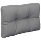 vidaXL Cuscino per Pallet Grigio 50x40x12 cm in Tessuto