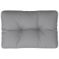 vidaXL Cuscino per Pallet Grigio 50x40x12 cm in Tessuto