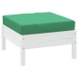 vidaXL Cuscino per Pallet Verde in Tessuto Oxford