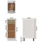 Armadio con Cassetto Rovere Sonoma 30x46x81,5 cm in Truciolato