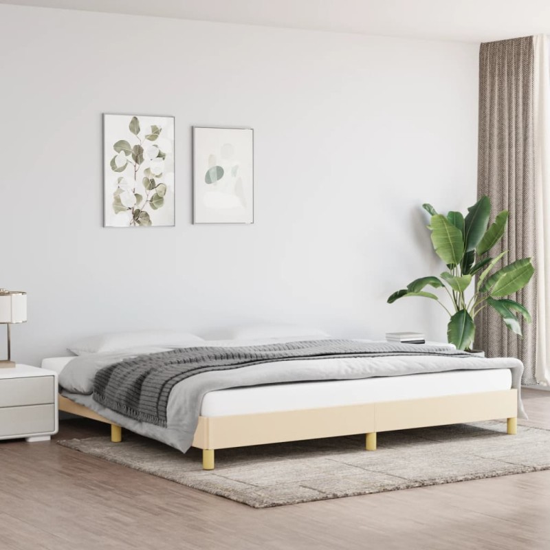 vidaXL Giroletto Crema 200x200 cm in Tessuto