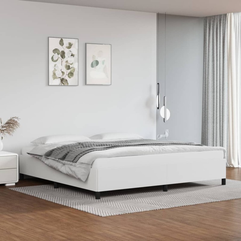 vidaXL Giroletto Bianco 200x200 cm in Similpelle vidaXL Giroletto Bianco 200x200 cm in Similpelle