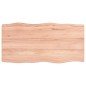 vidaXL Piano Tavolo Marrone Chiaro 80x40x6 cm in Rovere Non Trattato
