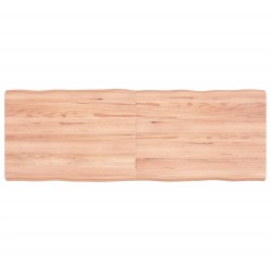 vidaXL Piano Tavolo Marrone Chiaro 140x50x6 cm in Rovere Non Trattato