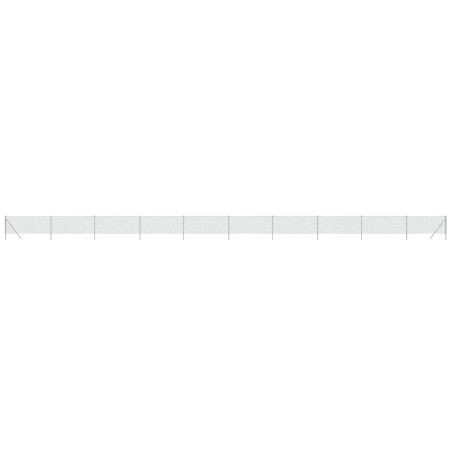 vidaXL Recinzione a Rete Argento 0,8x25 m