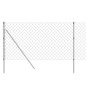 vidaXL Recinzione a Rete Argento 0,8x25 m vidaXL Recinzione a Rete Argento 0,8x25 m