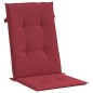 vidaXL Cuscini per Sedie 4 pz Rosso Vino 120x50x3 cm in Tessuto vidaXL Cuscini per Sedie 4 pz Rosso Vino 120x50x3 cm in Tessuto