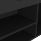 vidaXL Panca Porta Scarpe con Cuscino Nera 104x30x49cm Multistrato vidaXL Panca Porta Scarpe con Cuscino Nera 104x30x49cm Multistrato