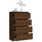 vidaXL Credenza Rovere Marrone 60x35x98,5 cm in Legno Multistrato vidaXL Credenza Rovere Marrone 60x35x98,5 cm in Legno Multistrato