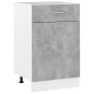 Armadio con Cassetto Grigio Cemento 50x46x81,5 cm in Truciolato Armadio con Cassetto Grigio Cemento 50x46x81,5 cm in Truciolato