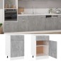 Armadio con Cassetto Grigio Cemento 50x46x81,5 cm in Truciolato Armadio con Cassetto Grigio Cemento 50x46x81,5 cm in Truciolato