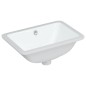 vidaXL Lavandino da Bagno Bianco 41,5x26x18,5 cm Rettangolare Ceramica