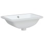 vidaXL Lavandino da Bagno Bianco 41,5x26x18,5 cm Rettangolare Ceramica