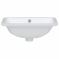vidaXL Lavandino da Bagno Bianco 41,5x26x18,5 cm Rettangolare Ceramica
