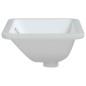vidaXL Lavandino da Bagno Bianco 41,5x26x18,5 cm Rettangolare Ceramica