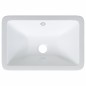 vidaXL Lavandino da Bagno Bianco 41,5x26x18,5 cm Rettangolare Ceramica