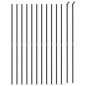 vidaXL Recinzione Metallica con Flangia Antracite 1,6x25 m vidaXL Recinzione Metallica con Flangia Antracite 1,6x25 m