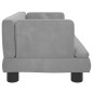 vidaXL Lettino per Cani Grigio Chiaro 60x40x30 cm in Velluto vidaXL Lettino per Cani Grigio Chiaro 60x40x30 cm in Velluto