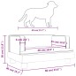 vidaXL Lettino per Cani Grigio Chiaro 60x40x30 cm in Velluto vidaXL Lettino per Cani Grigio Chiaro 60x40x30 cm in Velluto