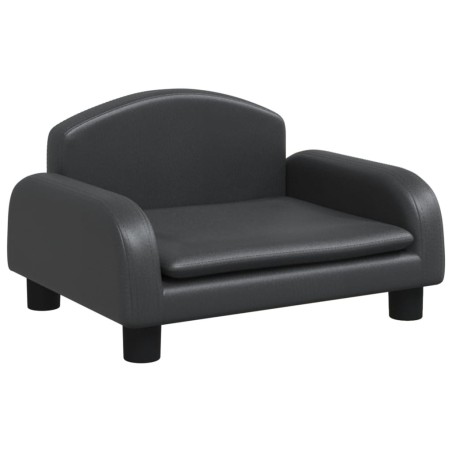 vidaXL Lettino per Cani Nero 50x40x30 cm in Similpelle