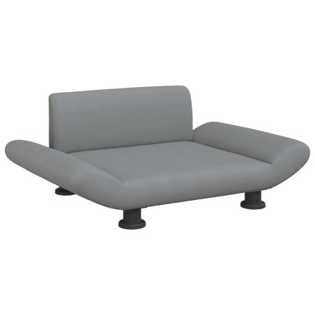 vidaXL Lettino per Cani Grigio Chiaro 70x45x28 cm in Tessuto