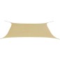 Parasole a Vela in Oxford Rettangolare 4x6 m Beige Parasole a Vela in Oxford Rettangolare 4x6 m Beige