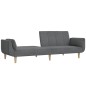 vidaXL Divano Letto a 2 Posti con 2 Cuscini Grigio Chiaro in Tessuto vidaXL Divano Letto a 2 Posti con 2 Cuscini Grigio Chiaro in Tessuto