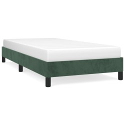 vidaXL Giroletto Verde Scuro 90x200 cm in Velluto
